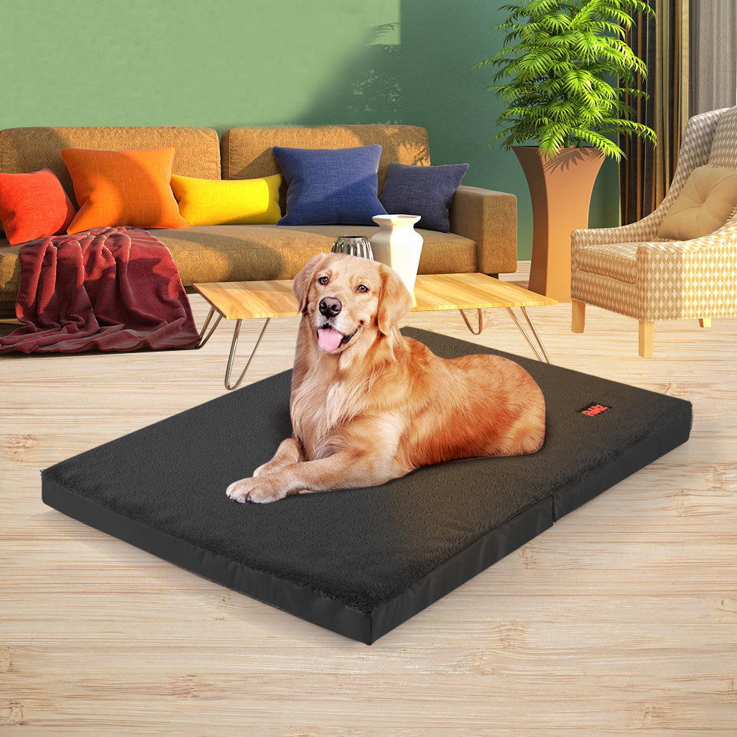 PaWz Pet Bed Foldable Dog Puppy Beds Black Large-2006733195353133063