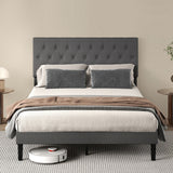 Levede Bed Frame Upholstered Platform Mattress Base Queen-2011971106671562759