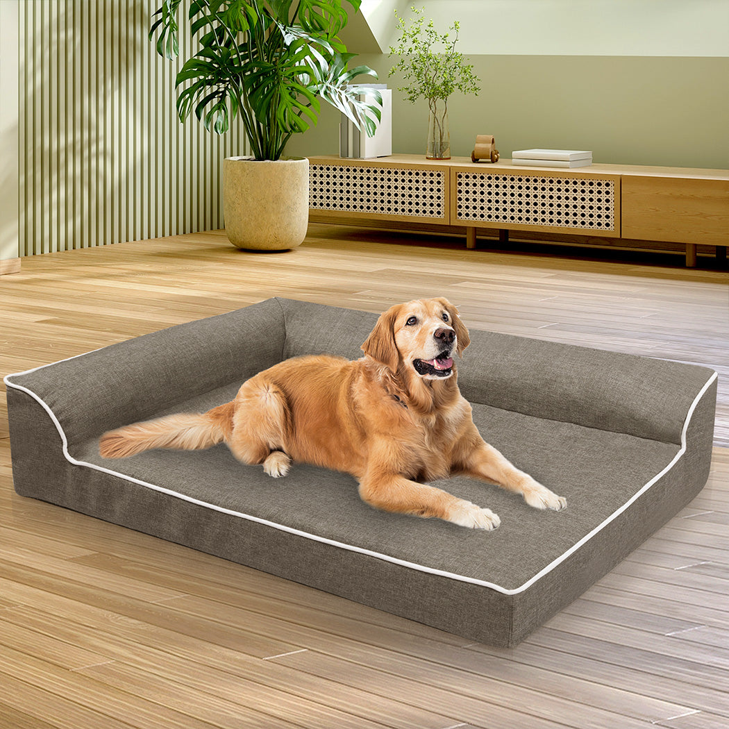 Pawz Orthopedic Dog Bed XXL Coffee-2006732881451421703