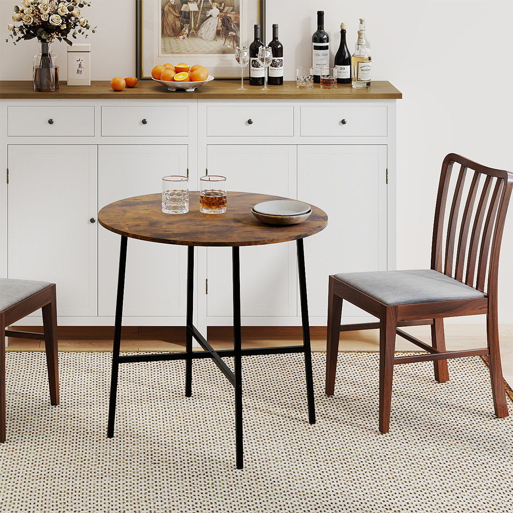 Levede Dining Table Round Kitchen 4 Person Coffee 80cm-2017004931596292103