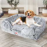 PaWz Pet Bed Orthopedic Sofa Dog Beds M Medium - Rear View