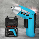 Traderight 4V Cordless Screwdriver 1300mAh 210rpm Speed - Close-Up Angle