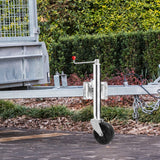 Jockey Wheel 6 Inch Swivel Swing Up - Close-Up Angle