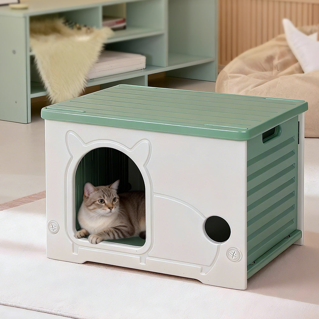 Pawz Outdoor Indoor Dogs Kennel Plastic Puppy Pet House-2011971115345383431
