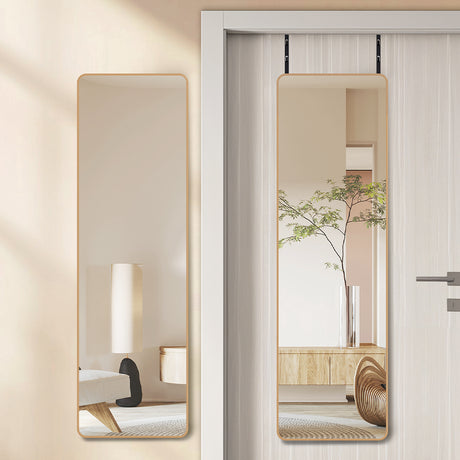 Yezi 120cm Wall Mounted Full Length Mirror Door Hanging-2006732897414942727