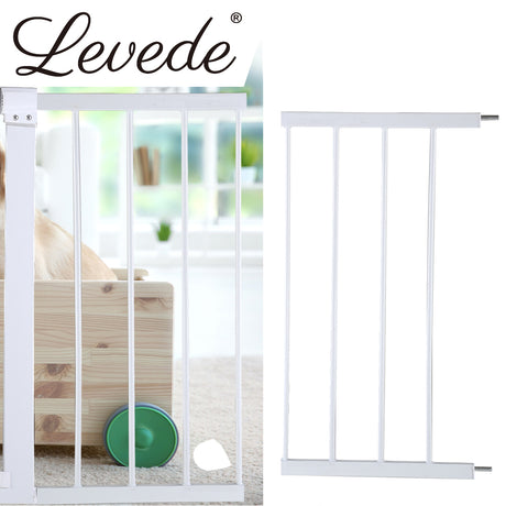 Levede Baby Safety Gate Adjustable Pet White 30cm Extension-2006733311694737415