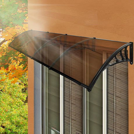 Mountview Window Door Awning Outdoor 1M X 4M Brown 1x4M-2018816911630012423