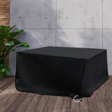 Marlow Outdoor Furniture Cover Garden Black 30cm Extension - Close-Up Angle