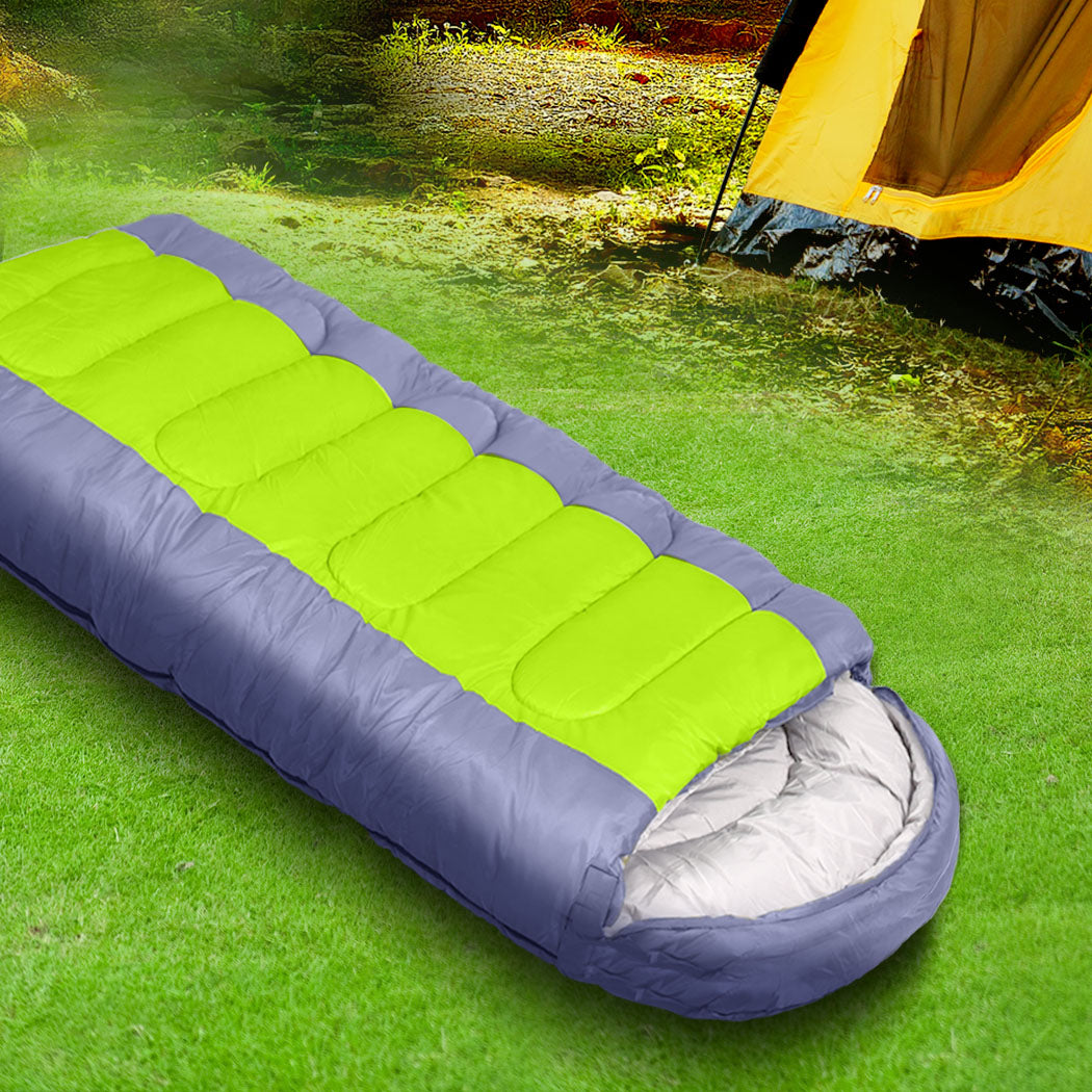 Mountview Sleeping Bag Outdoor Camping Grey-1954802650184814599