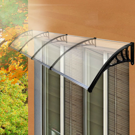 Mountview Window Door Awning Outdoor 1M X 4M Transparent 1x4M-2006733104710029319