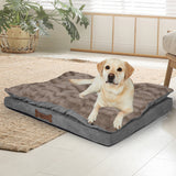 Dog Calming Bed Warm Soft Plush Comfy XL Khaki X-Large-2018816811323232263
