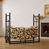 Moyasu Firewood Rack Fireplace Tool Log Holder - Rear View