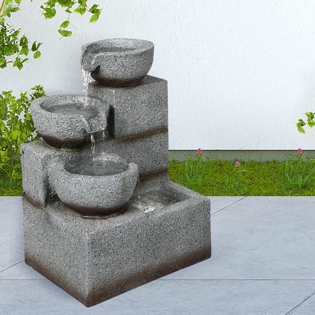 Lambu Electric Fountain Water Bird Bath-2018816914322755591