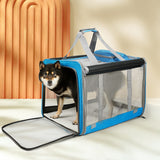 Pawz 3 in 1 Pet Soft Crate Dog Cat Carrier L Size Blue-2018816713046495239