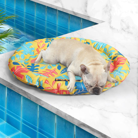PaWz Pet Cool Gel Mat Cat Bed Dog Bolster L Large-2018816689986211847