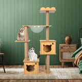 PaWz Cat Tree Scratching Post Scratcher - Close-Up Angle