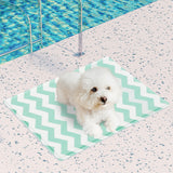 Pawz Pet Cooling Mat S Green - Close-Up Angle