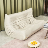 Levede 2 Seaters Floor Sofa Caterpillar Lounge - Close-Up Angle