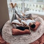 TheNapBed 1.8m Human Size Pet Bed Fluffy Brown-2018816913785884678