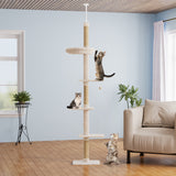 Pawz Cat Tree Tower Scratching Post Scratcher 230-275cm - Close-Up Angle