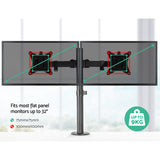 Artiss Monitor Arm Dual Desk Mount Screen Bracket Holder - Top-Down View