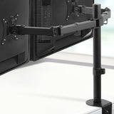 Artiss Monitor Arm Dual Desk Mount Screen Bracket Holder - Low Angle