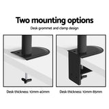 Artiss Monitor Arm Desk Mount Laptop Tray - Rear View