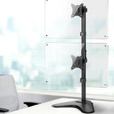 Artiss Dual Monitor Arm Stand - Adjustable Freestanding Bracket for 17-32 HD LED TVs