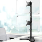 Artiss Dual Monitor Arm Stand - Adjustable Freestanding Bracket for 17-32 HD LED TVs - Close-Up Angle