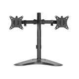 Artiss Dual Adjustable Monitor Arm Stand - Black - Side View