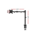 Artiss Monitor Arm Desk Mount Screen Bracket Holder - Front View