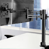 Artiss Monitor Arm Dual Desk Mount Screen Holder Bracket - Low Angle