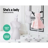 Female Mannequin 170cm Model Dressmaker Clothes Display Torso Tailor Wedding White - Side View