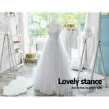 Female Mannequin 170cm Model Dressmaker Clothes Display Torso Tailor Wedding White - Rear View