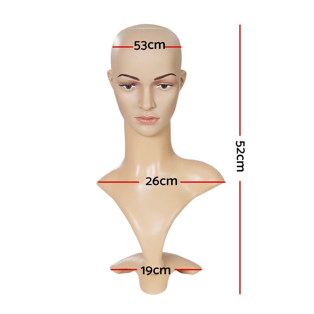 Professional Display Mannequin Head for Wigs, Hats, and Accessories  Embellir Shop Model