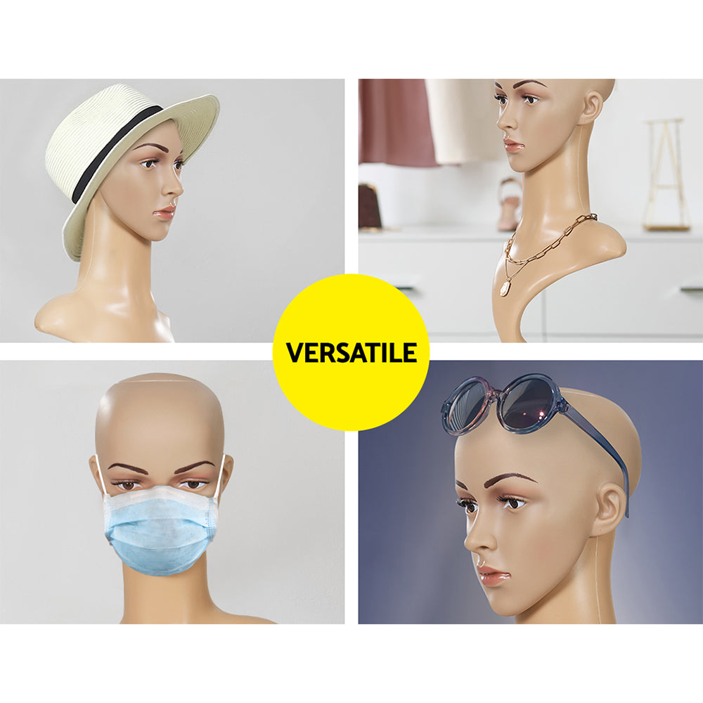 Professional Display Mannequin Head for Wigs, Hats, and Accessories  Embellir Shop Model