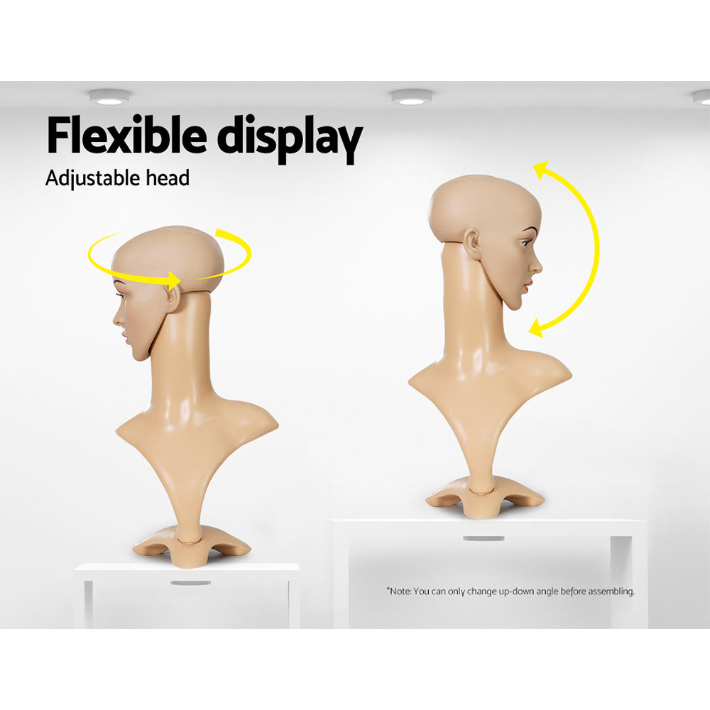 Professional Display Mannequin Head for Wigs, Hats, and Accessories  Embellir Shop Model