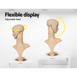 Professional Display Mannequin Head for Wigs, Hats, and Accessories – Embellir Shop Model - Close-Up Angle