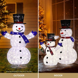3 PCS Christmas Lights 330 LED Fairy Light Snowman Decorations Jingle Jollys - 45-Degree Angle