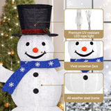 3 PCS Christmas Lights 330 LED Fairy Light Snowman Decorations Jingle Jollys - Rear View