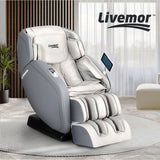 Livemor 4D Massage Chair Electric Recliner Home Massager Gary - Close-Up Angle