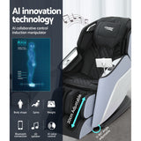 Livemor 4D Massage Chair Electric Recliner Home Massager Garin - 45-Degree Angle