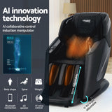 Livemor 4D Massage Chair Electric Recliner Home Massager Black - Rear View