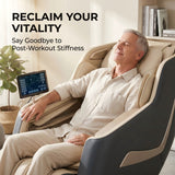 Livemor Massage Chair Electric Recliner Home Massager 3D Opal - Side View