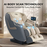 Livemor Massage Chair Electric Recliner Home Massager 3D Opal - Top-Down View