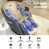 Livemor Massage Chair Electric Recliner Home Massager 3D Opal - Low Angle