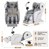 Livemor Full Body Massage Chair VEGA, Foot Roller, Waist & Calf Heat, Recliner, Airbags Compression - Front View