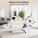 Livemor Full Body Massage Chair VEGA, Foot Roller, Waist & Calf Heat, Recliner, Airbags Compression - Rear View