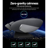 Livemor Massage Chair Electric Recliner Massager Black Ellmue - 45-Degree Angle