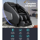 Livemor Massage Chair Electric Recliner Massager Black Ellmue - Top-Down View
